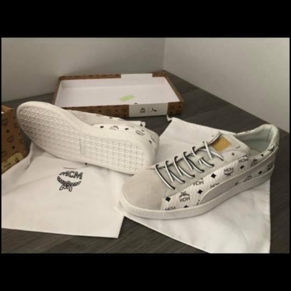 PUMA suede X MCM “whisper white”